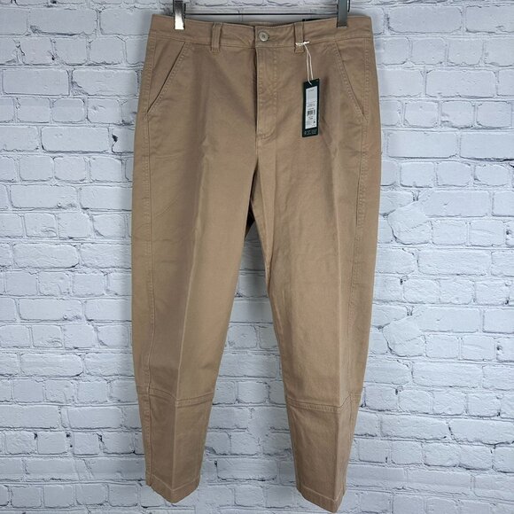 Alpine Design Women's Barrel Leg High Rise Cropped Pant, Size 10, Sahara Sand - Picture 3 of 14